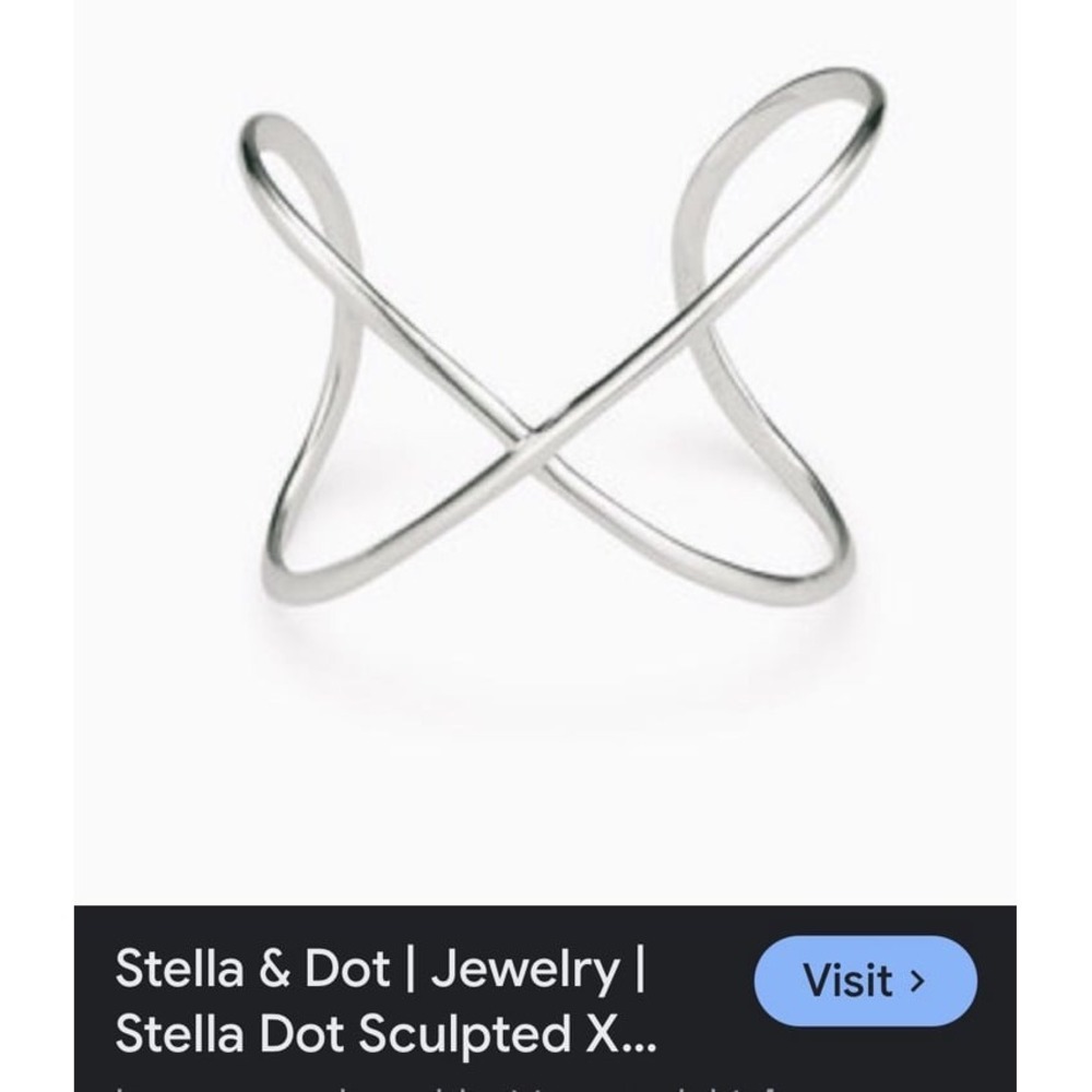 Stella & Dot‎ - Sculpted X Cuff. A structural statement.